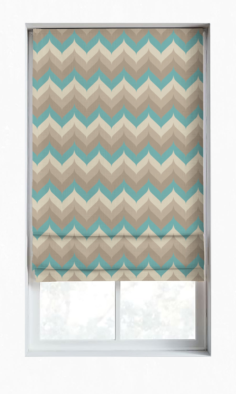 Light Blocking Window Treatments Fabric By the Yard (Cream/ Grey/ Blue)