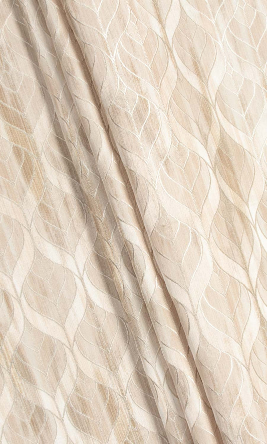 Petal Patterned Shades (Pale Beige/Brown)
