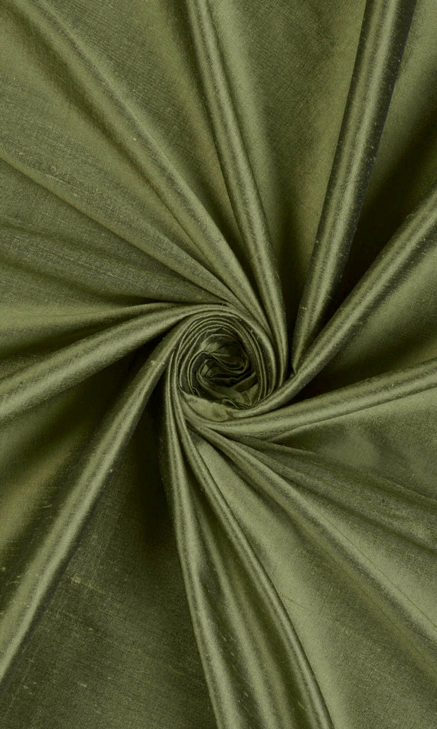Shantung Silk Home Décor Fabric Sample (Olive Green)