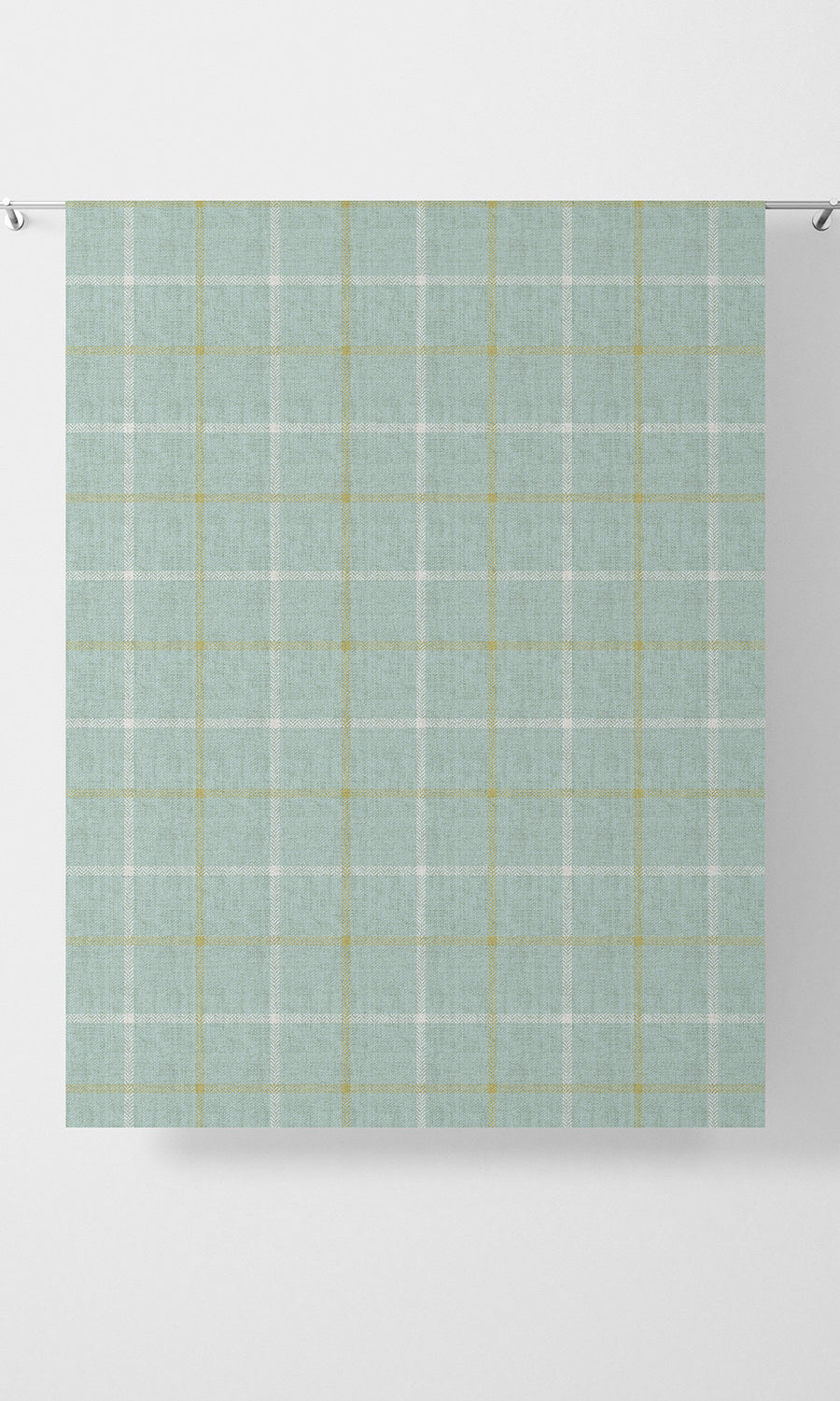 Check Patterned Fabric Material By the Yard (Aqua Blue)