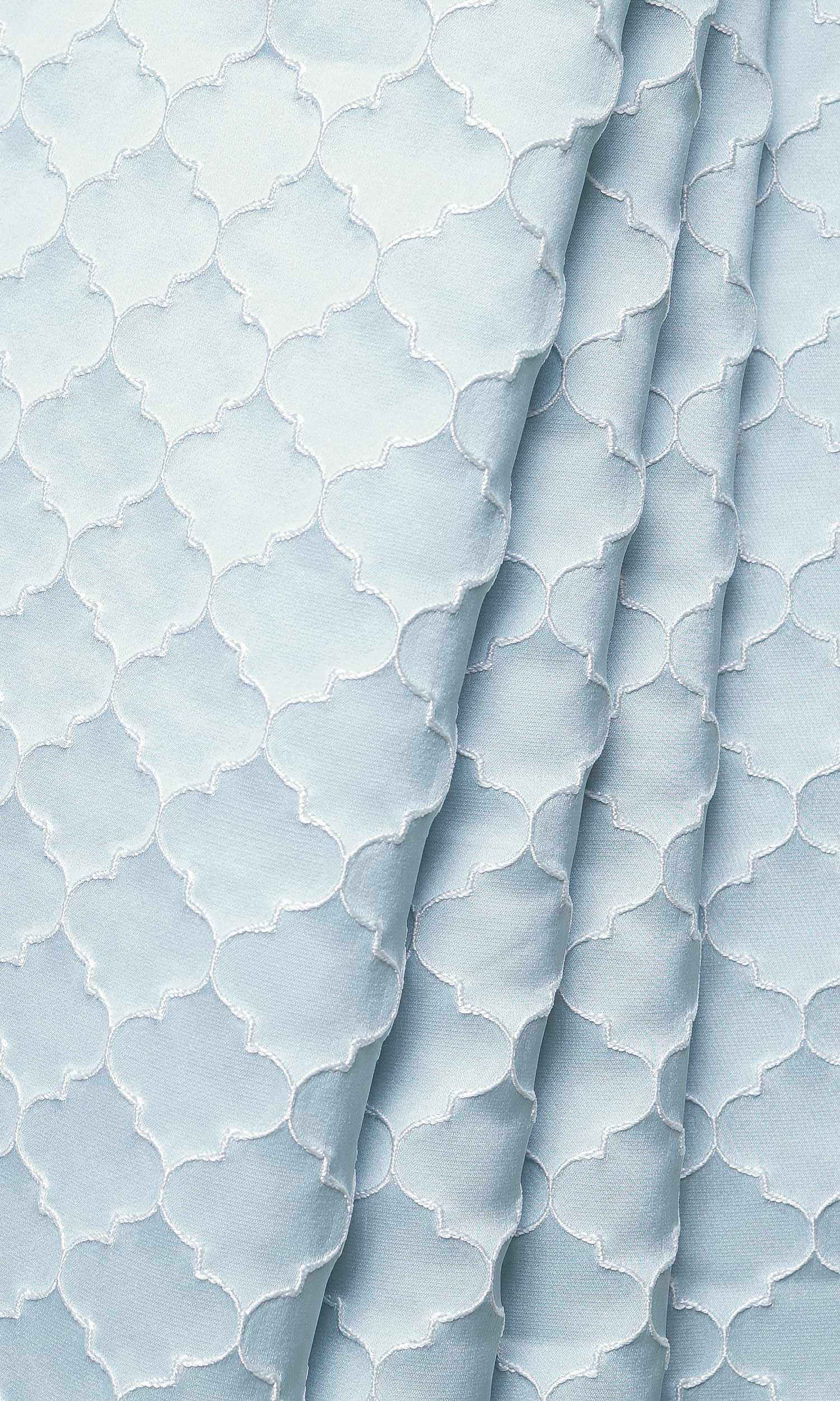 Silk Blend Home Décor Fabric By the Yard (Pastel Blue)