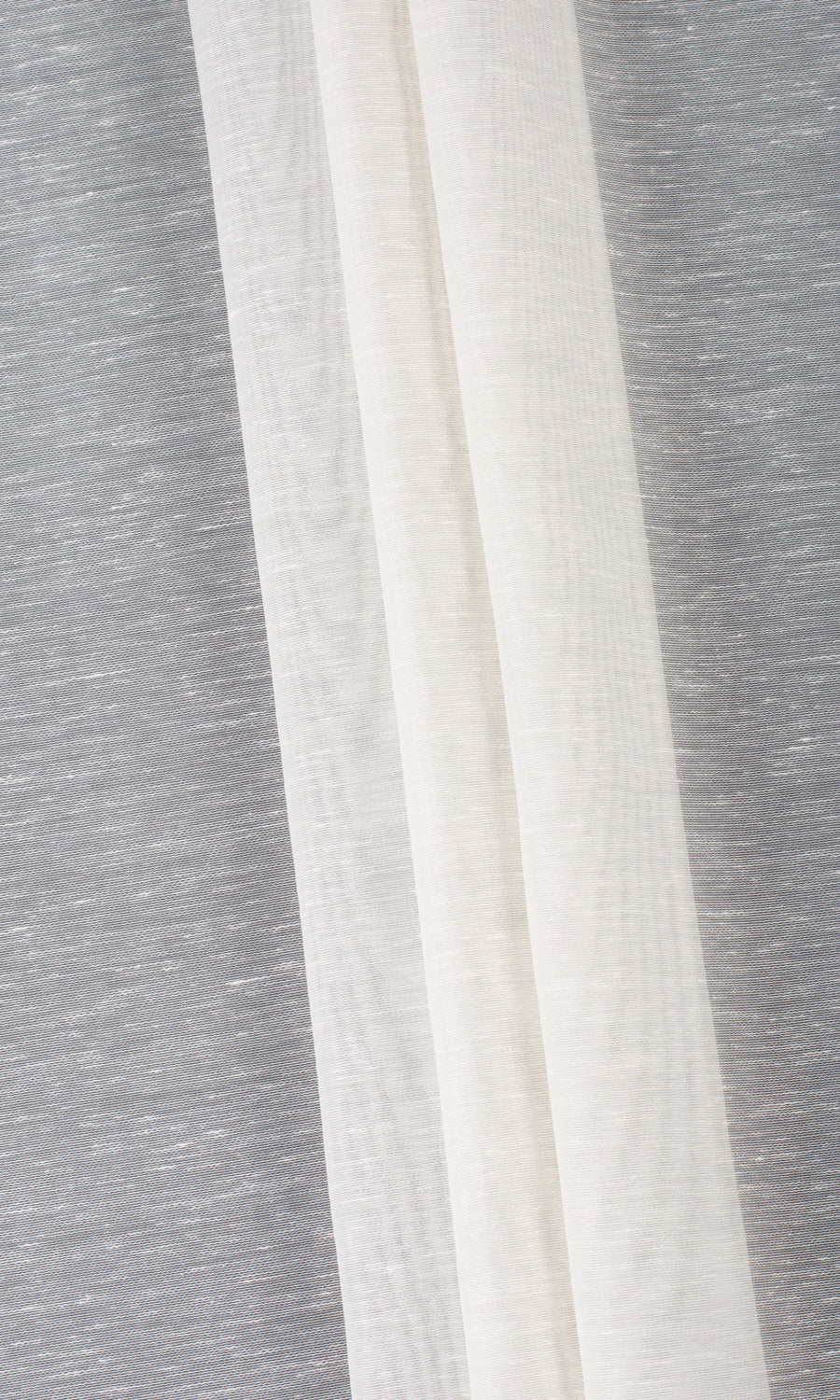 Sheer Home Textile Fabric Material Sample (Powder White)