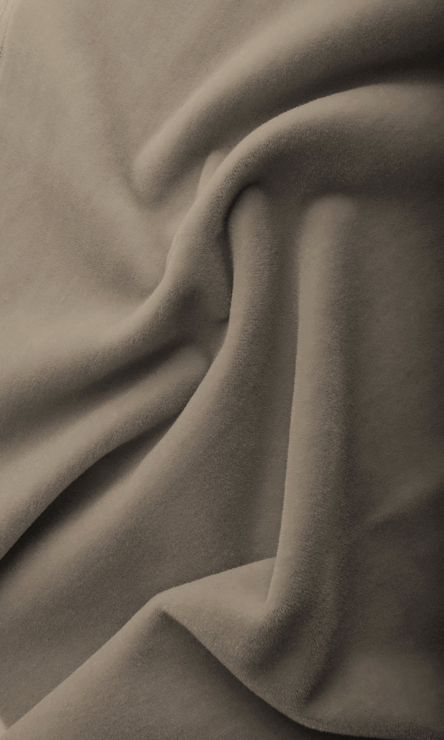 Velvet Home Textile Fabric Material By the Yard (Pale Mocha Brown)