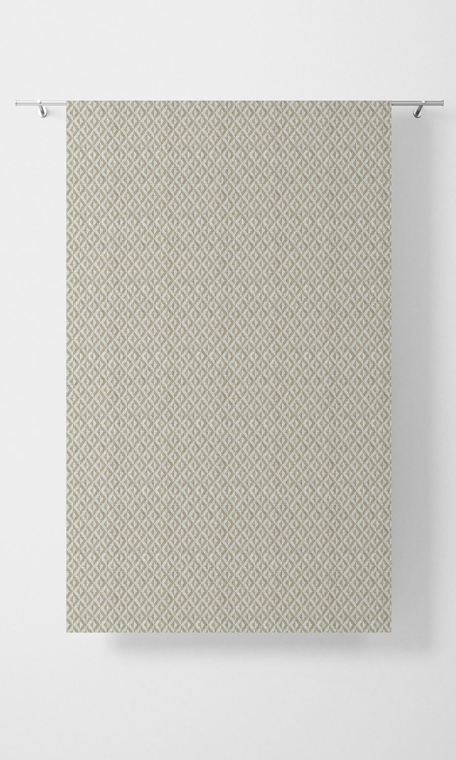 Modern Geometric Print Home Textile Fabric Material By the Metre (Beige/ White)