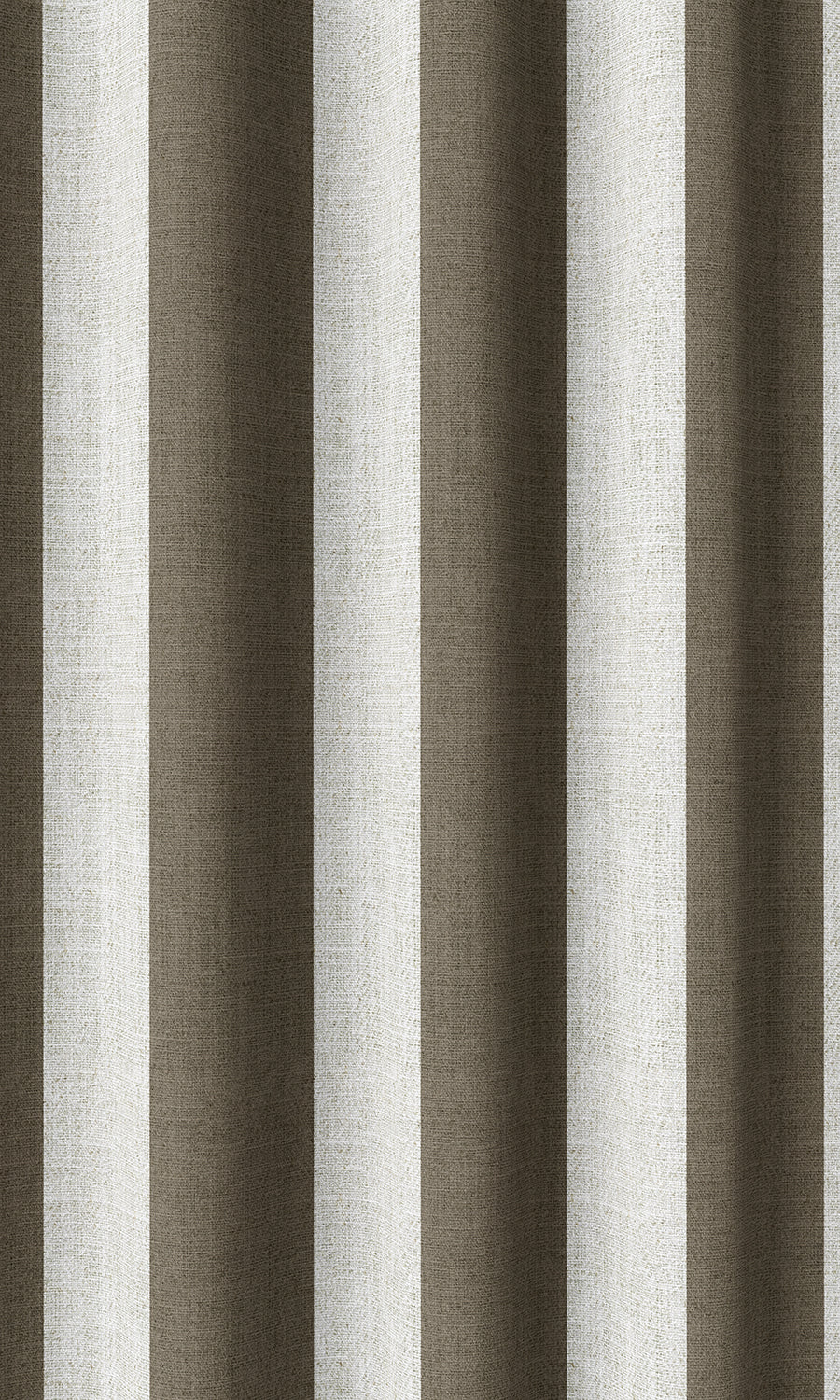 Striped Home Décor Fabric By the Metre (Cedar Brown/ Ivory)