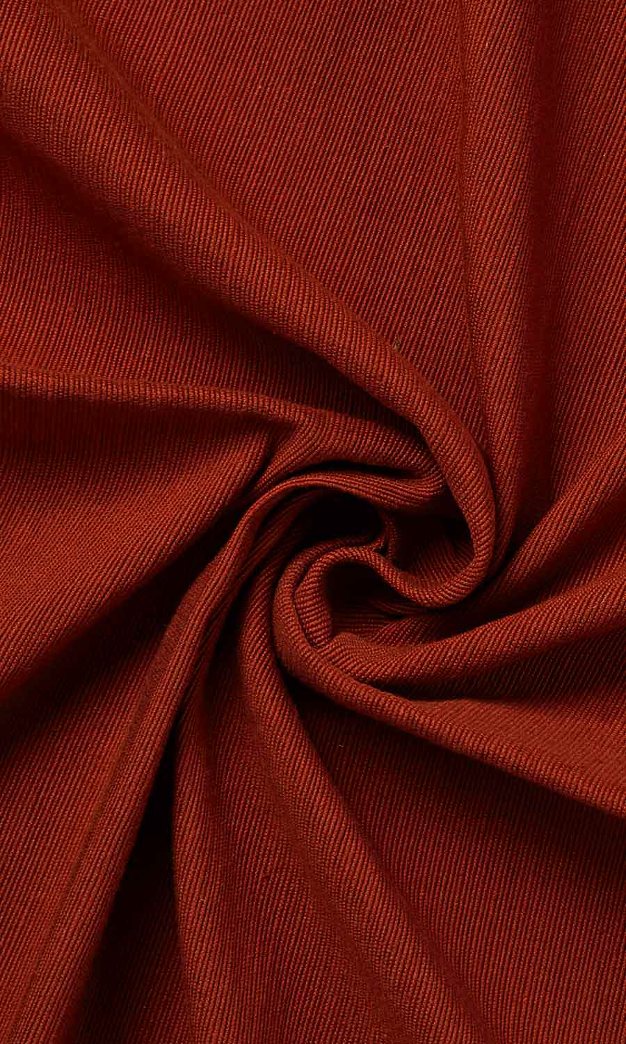 Cotton Home Textile Fabric Material By the Yard (Copper Orange)