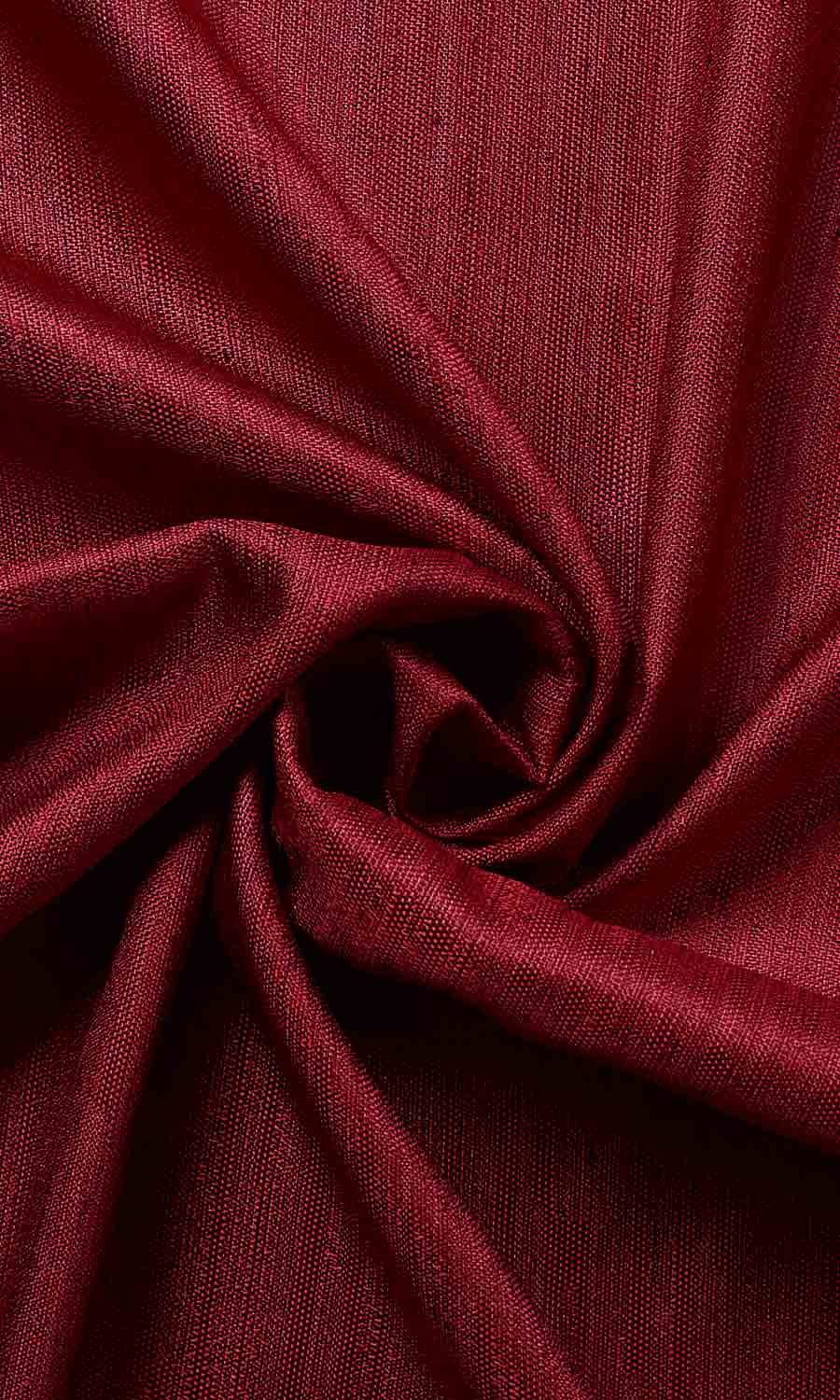 Faux Silk Home Décor Fabric By the Yard (Red)