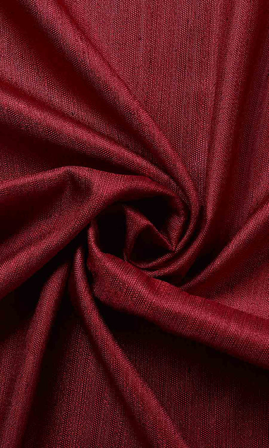 Faux Silk Fabric Blinds (Red)