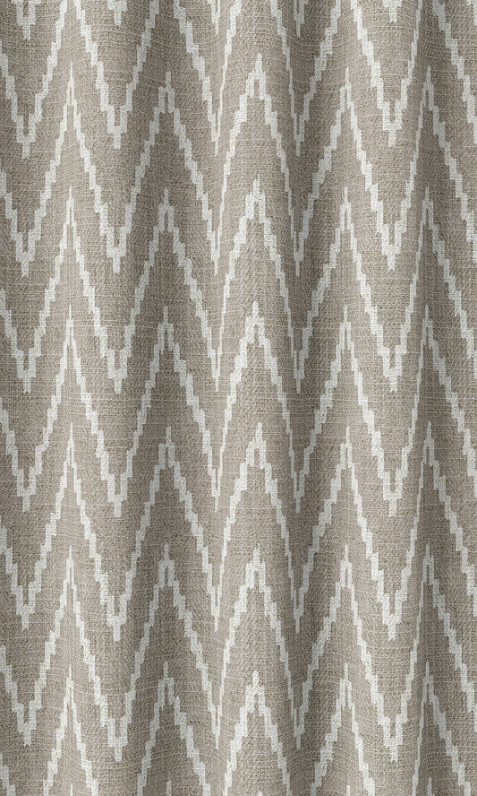 Chevron Print Roman Blinds (Grey/ White)