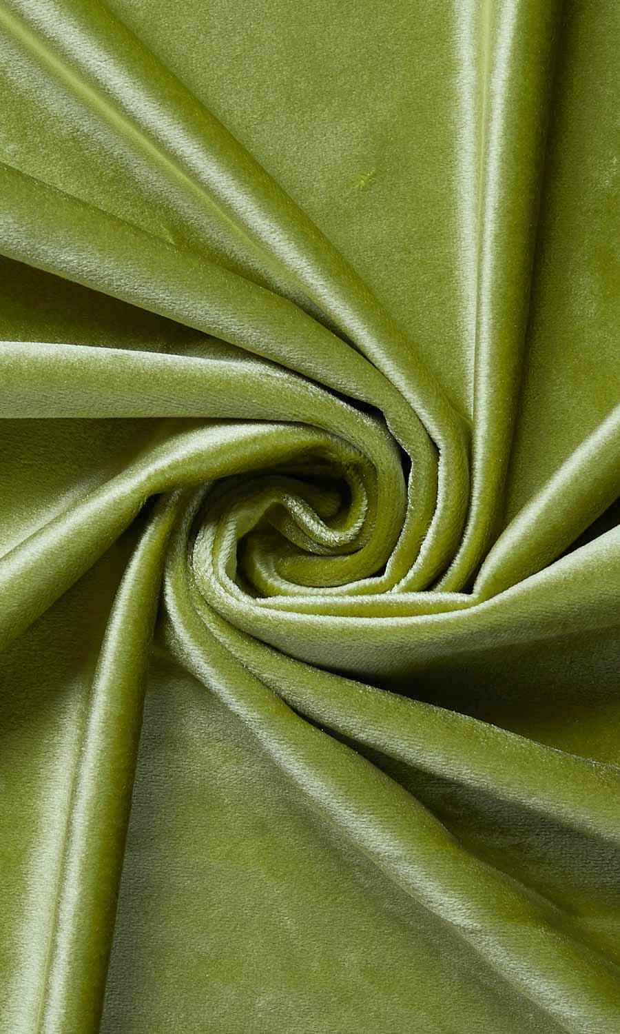 Velvet Home Décor Fabric By the Yard (Green)