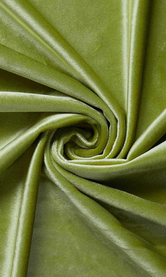 Velvet Fabric Blinds (Green)