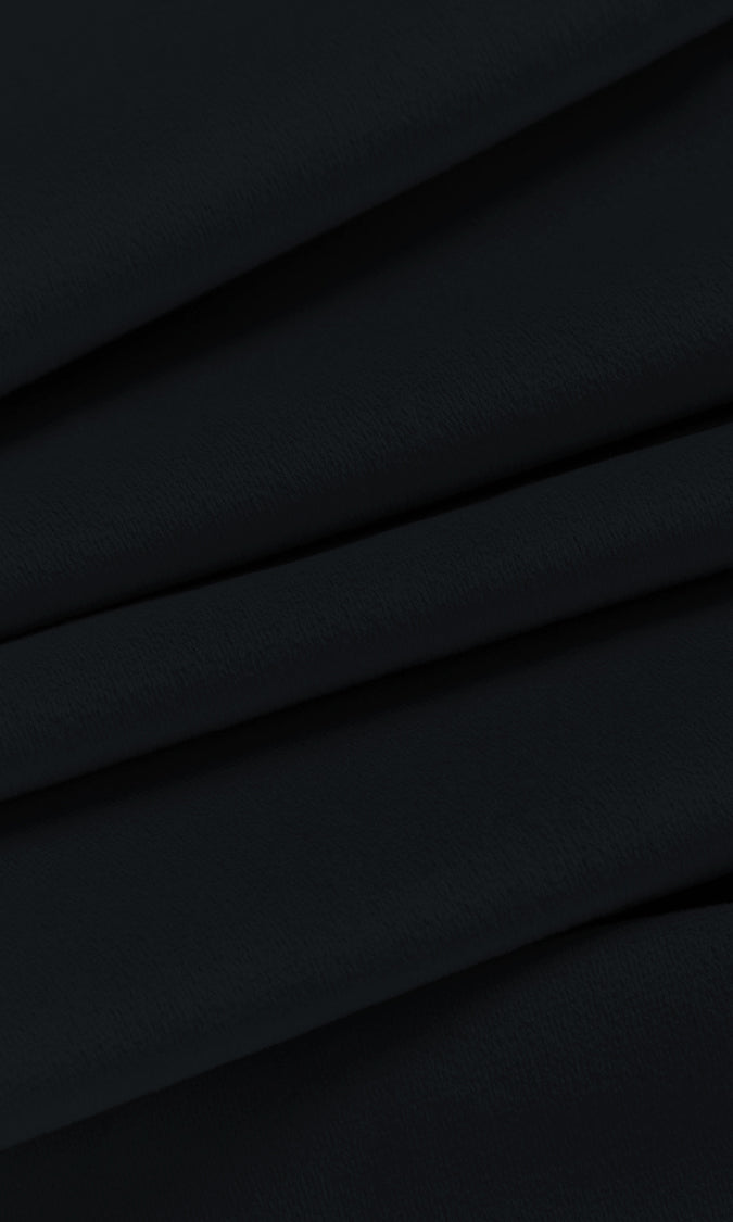 Velvet Home Décor Fabric By the Yard (Black)