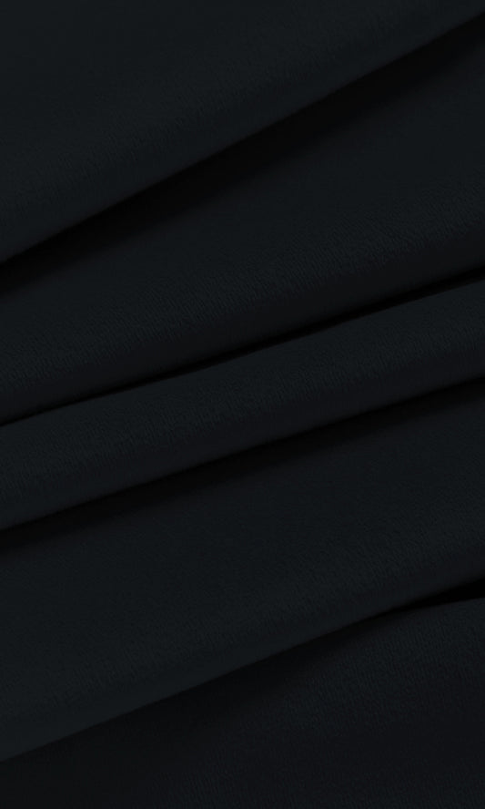 Velvet Home Décor Fabric By the Yard (Black)