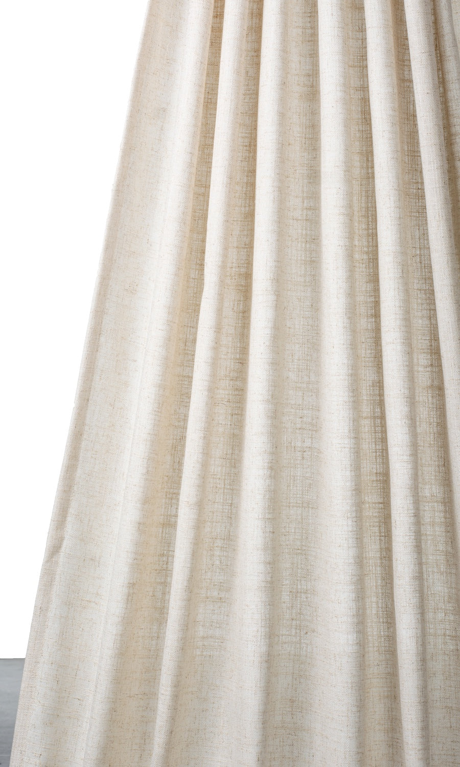 Plain Semi-Sheer Home Textile Fabric Material Sample (Beige)