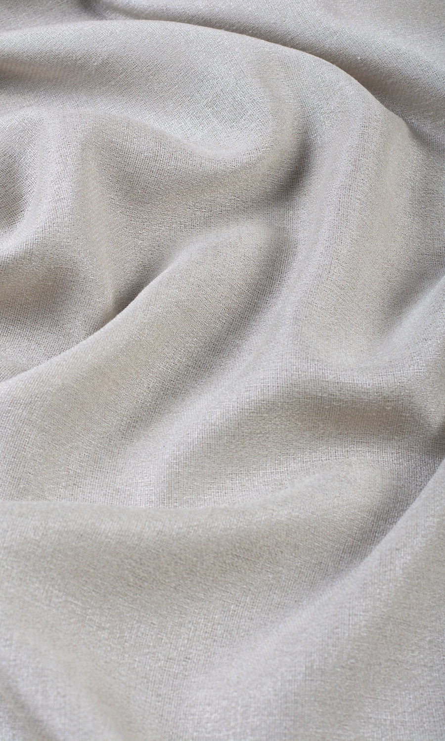 Plain Semi-Sheer Home Textile Fabric Material By the Yard (Silver Gray)