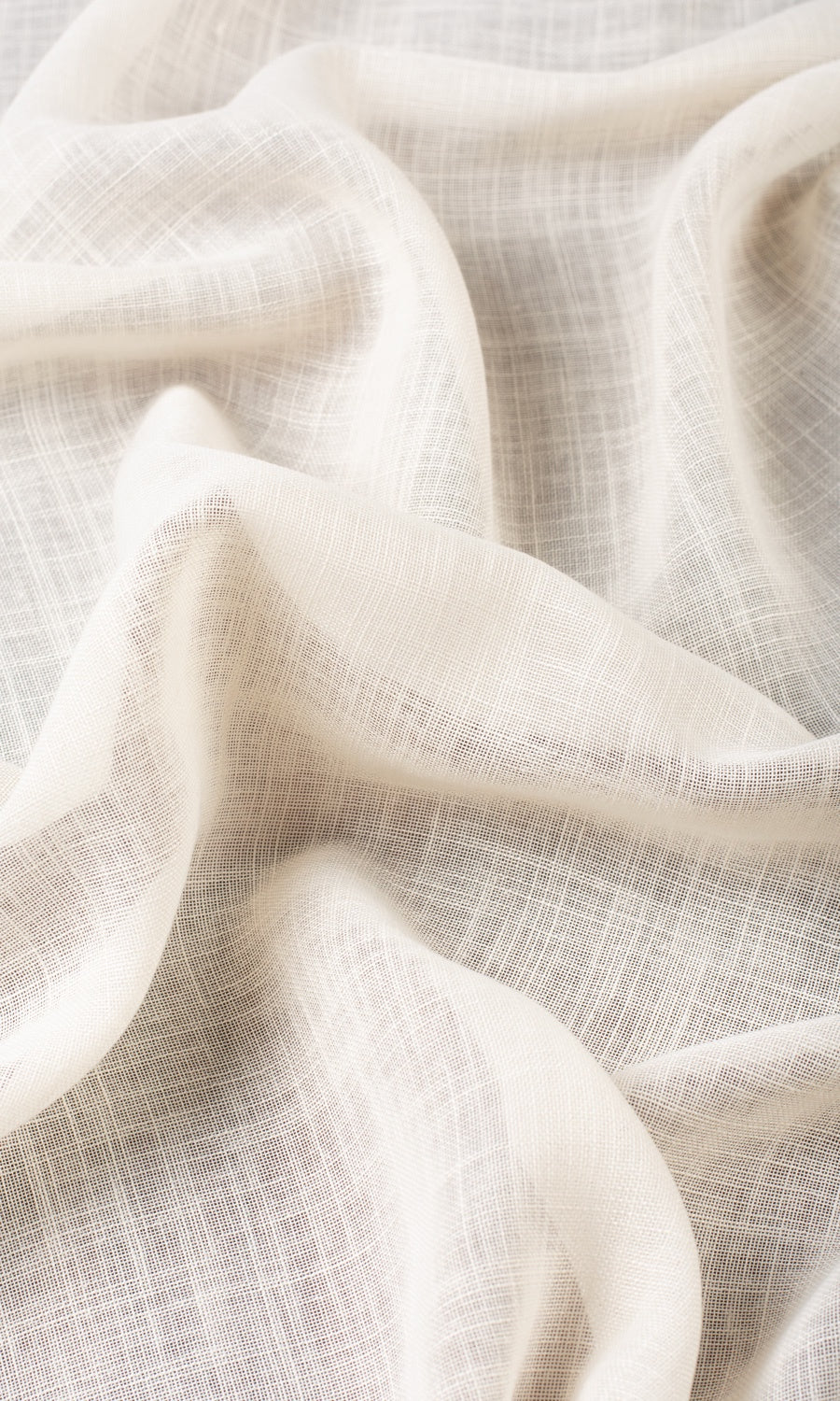 Plain Sheer Home Textile Fabric Material By the Yard (Ivory/ Pale Beige)