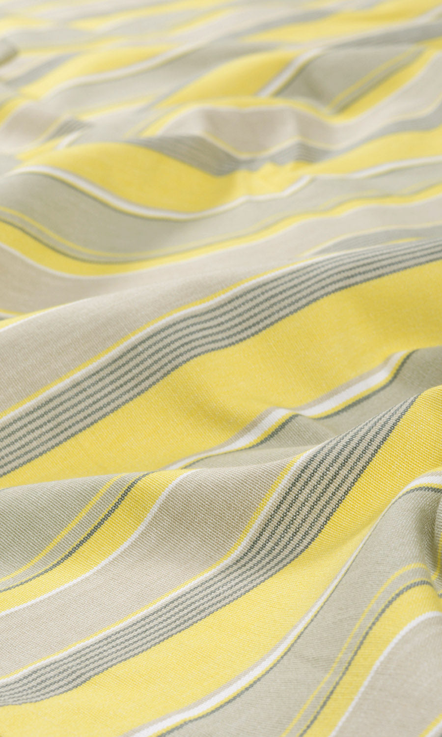 Striped  Fabric Sample for Roman Blinds & Shades (Yellow/ Gray/ White)