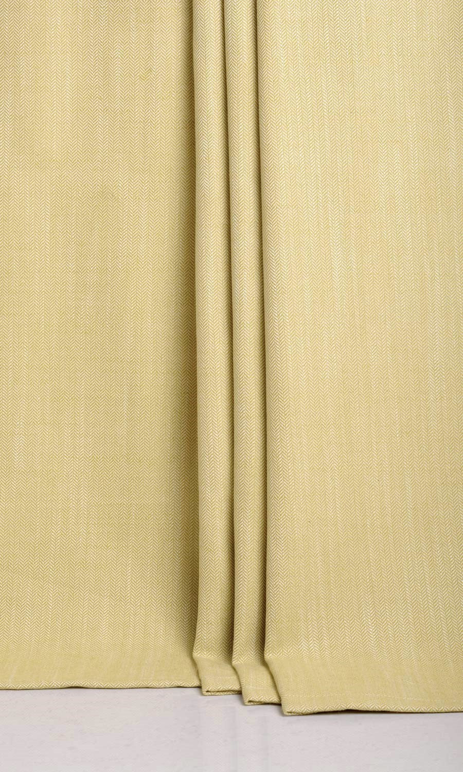 Herringbone Textured Home Textile Fabric Material By the Yard (Yellow)