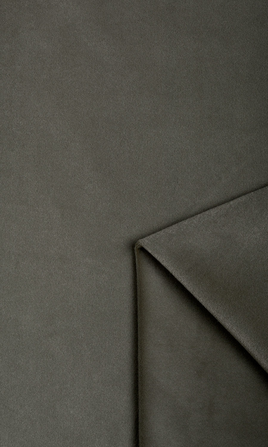 Velvet Home Textile Fabric Material Sample (Charcoal Grey)