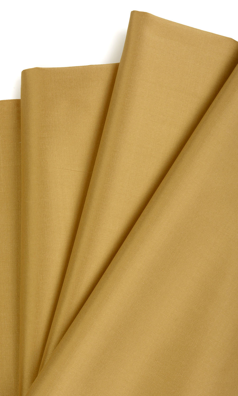 Shantung Silk Home Textile Fabric Material By the Yard (Ochre/ Burnt Yellow)
