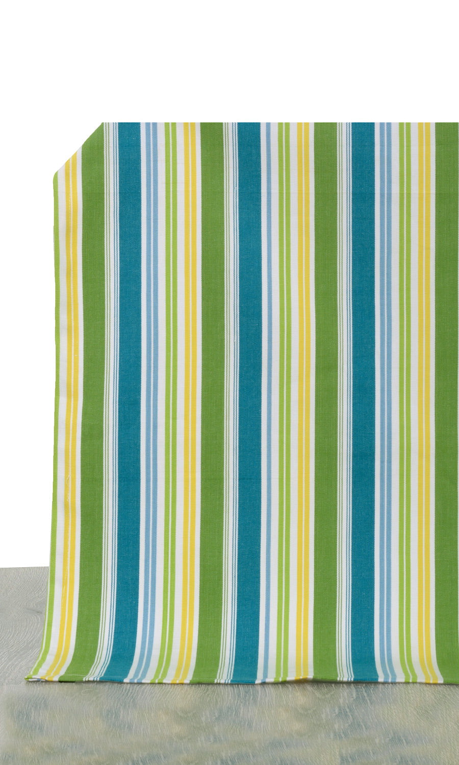 Cotton Home Décor Fabric By the Yard (Blue/ Green/ Yellow)