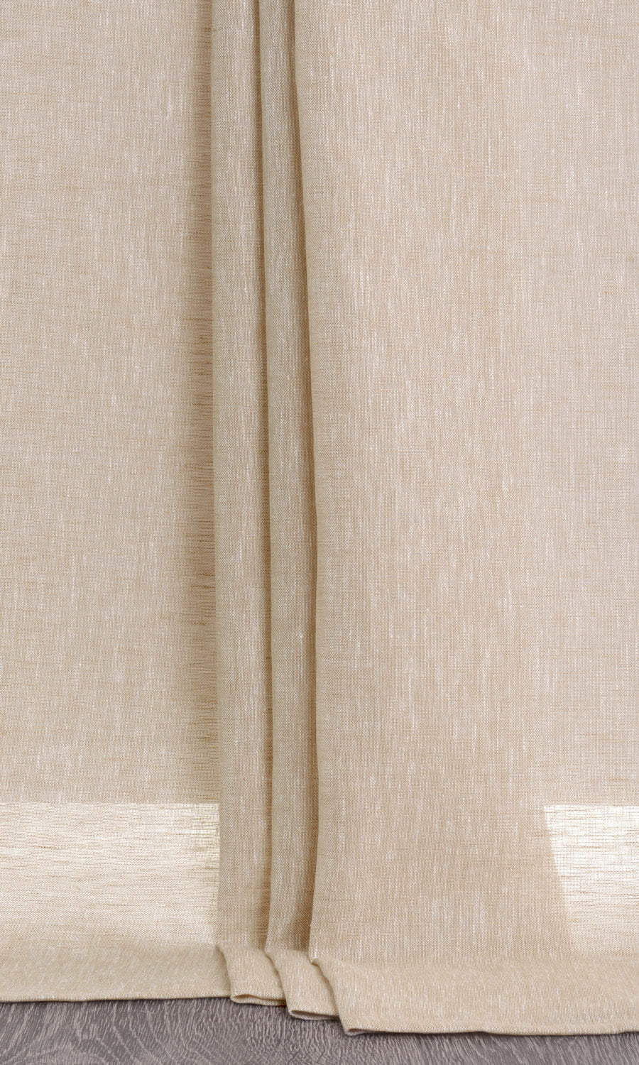 Sheer Linen Window Treatments Fabric By the Yard (Beige)