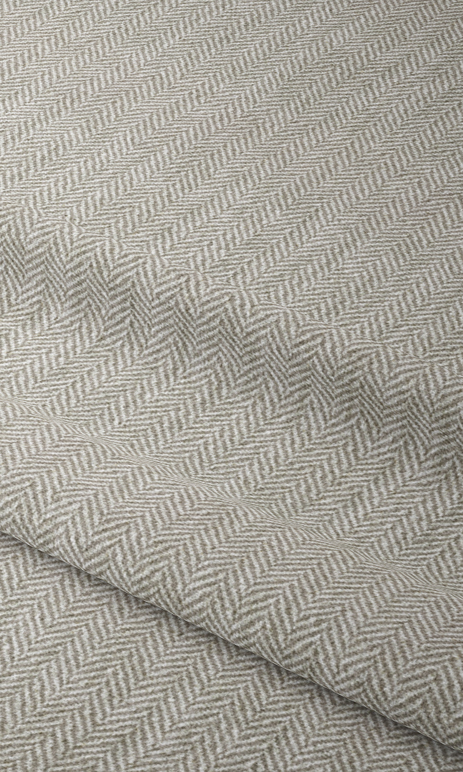 Herringbone Print Window Treatments Fabric By the Yard (Grey/ White)
