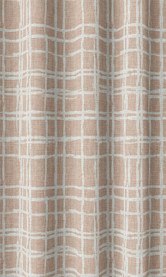 Abstract Print Blinds (Blush Pink/ White)