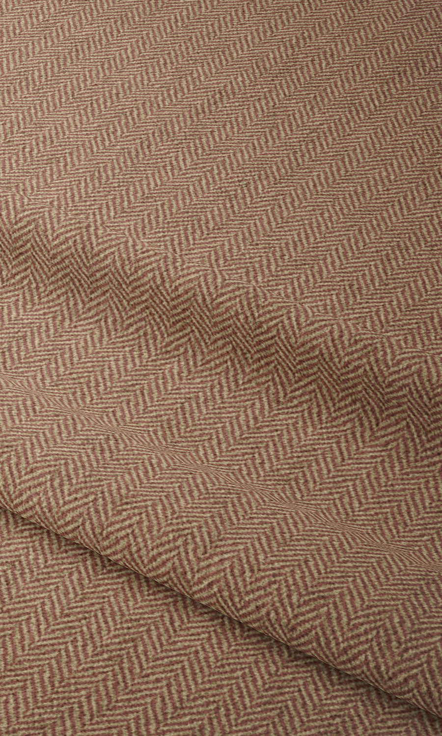 Herringbone Textured Home Textile Fabric Material By the Yard (Orange)