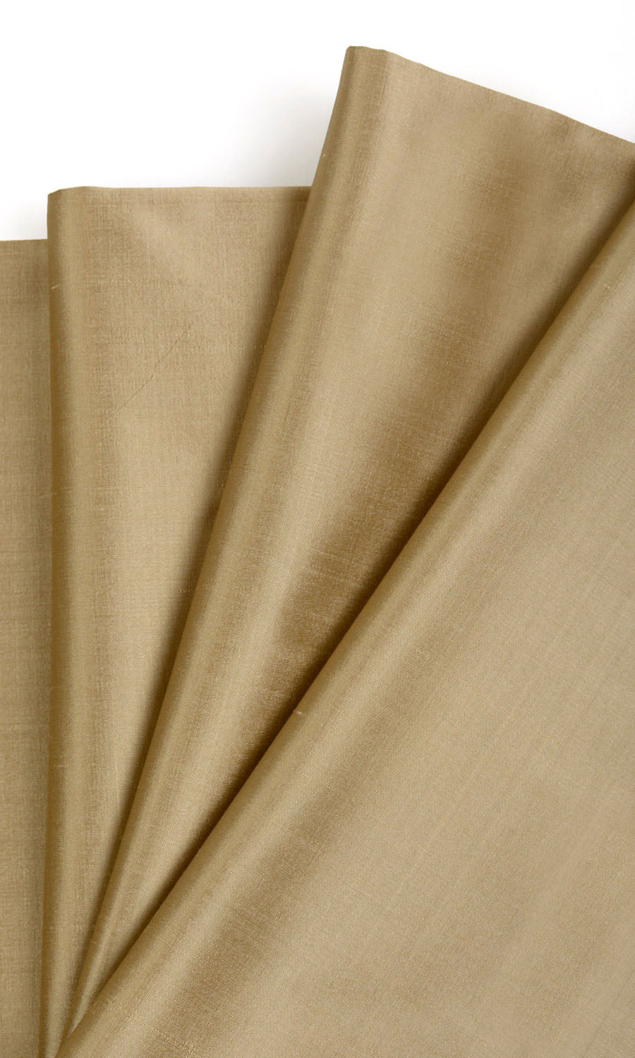 Shantung Silk Fabric Material By the Yard (Golden Beige/ Ochre Yellow)