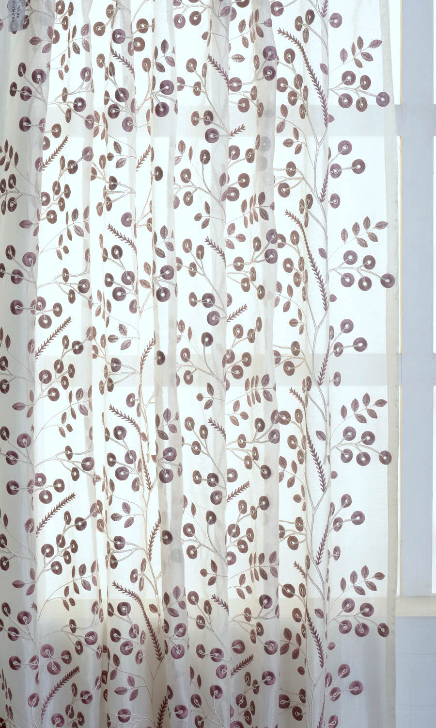 Nature Inspired Home Textile Fabric Material By the Metre (White/ Pink)