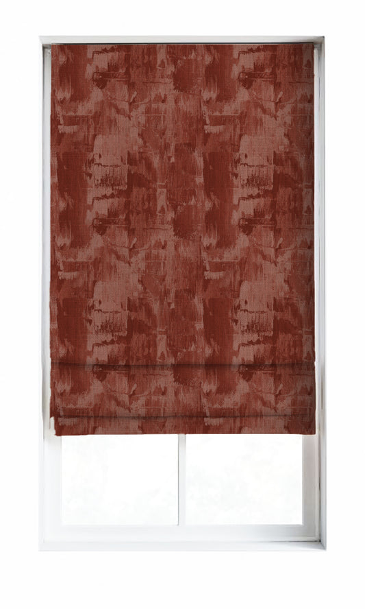 Watercolor Effect Striped Home Décor Fabric By the Metre (Red)