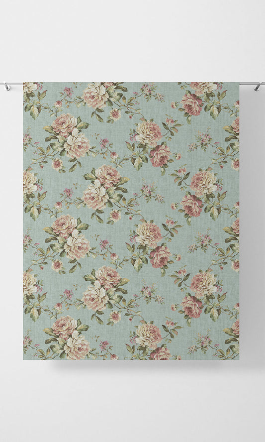 Country Floral Blinds (Blue/ Pink)