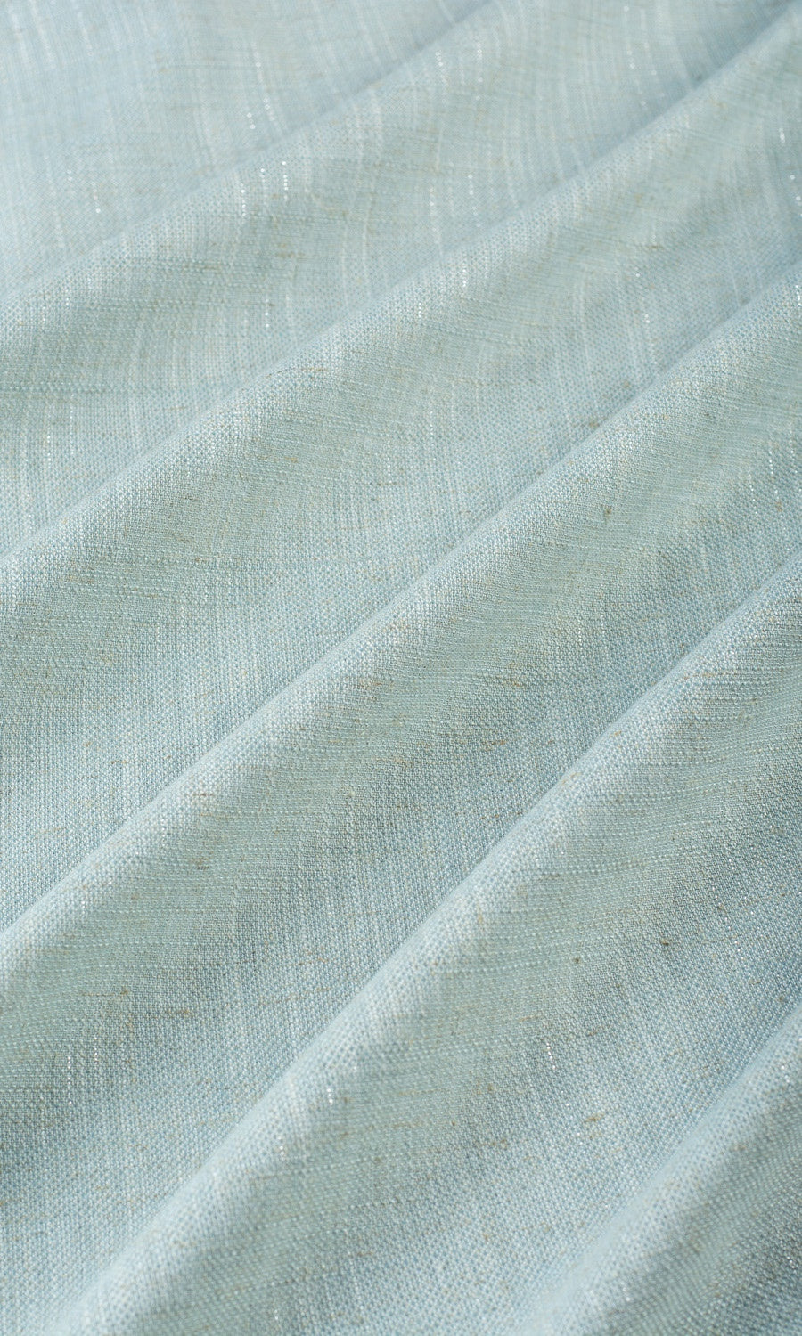 Plain Linen-Blend Fabric Sample for Roman Blinds & Shades (Powder Blue)