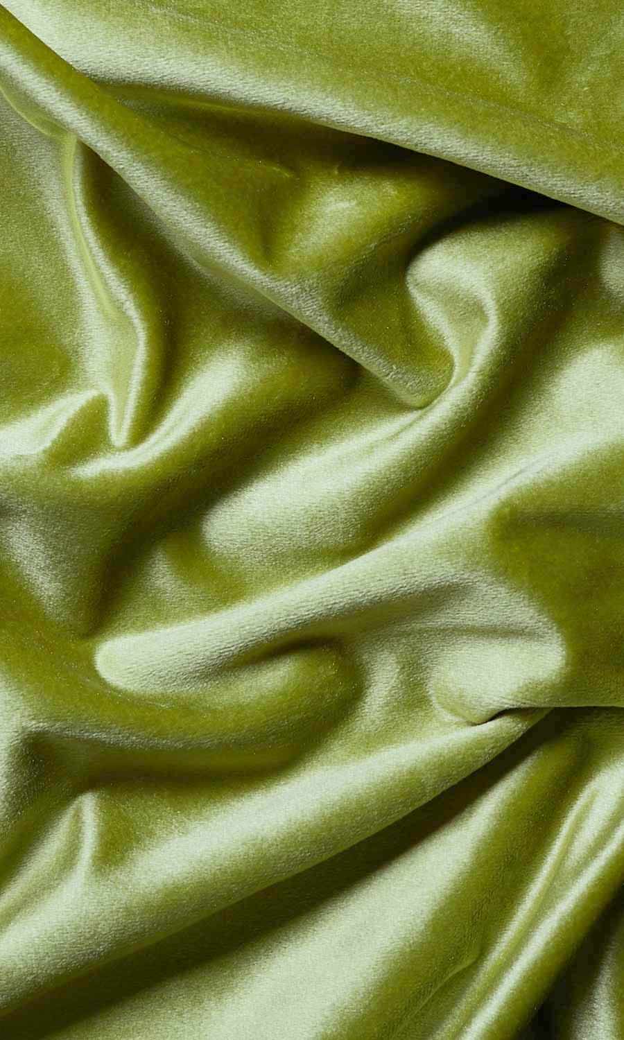 Velvet Window Treatments Fabric By the Yard (Green)