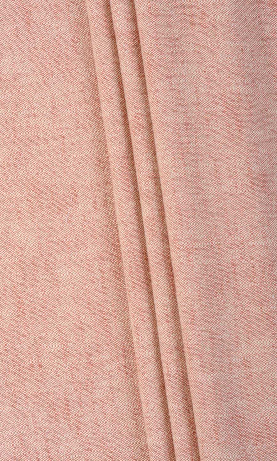 Plain Cotton Fabric Material By the Yard (Coral Red)