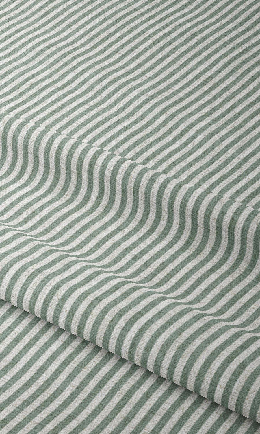 Striped Print Window Treatments Fabric By the Yard (Duck Egg Blue)