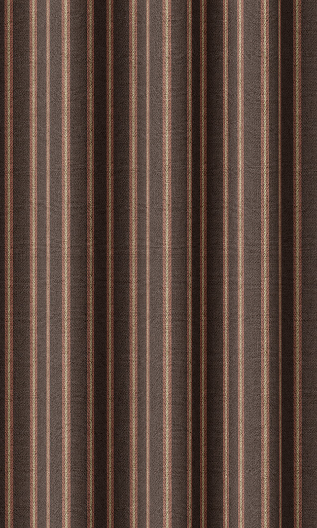 Modern Striped Home Textile Fabric Material By the Yard (Wine/ Coffee)