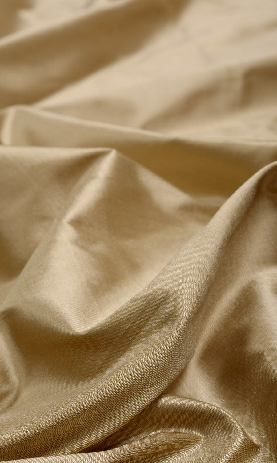 Shantung Silk Home Textile Fabric Material By the Yard (Golden Beige/ Ochre Yellow)