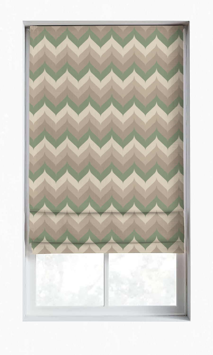 Light Blocking Window Treatments Fabric By the Yard (Green/ Grey)