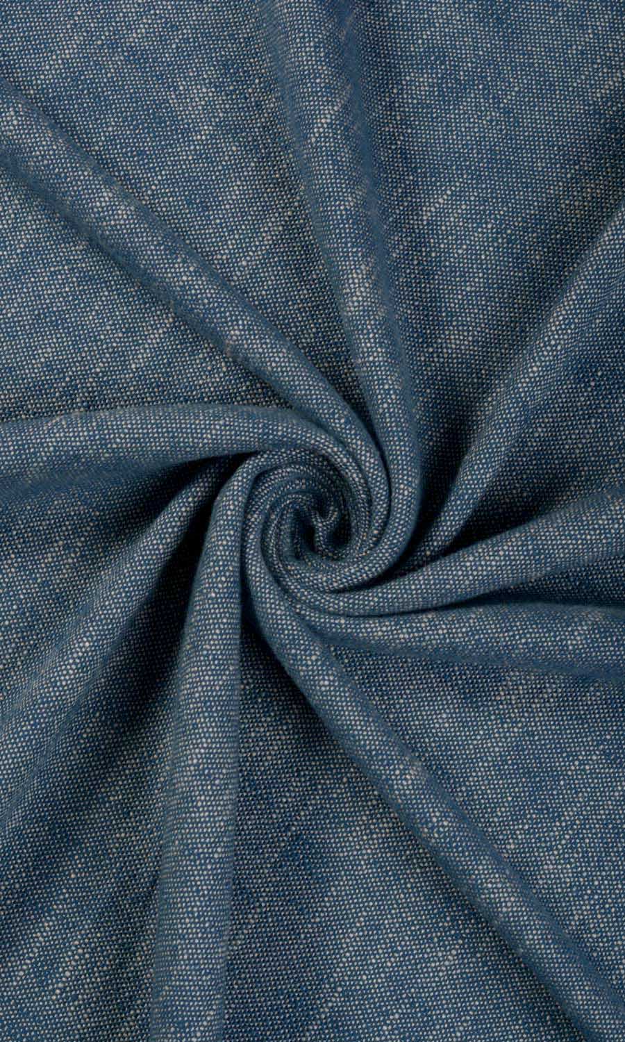 Plain Cotton Home Décor Fabric By the Yard (Navy Blue)