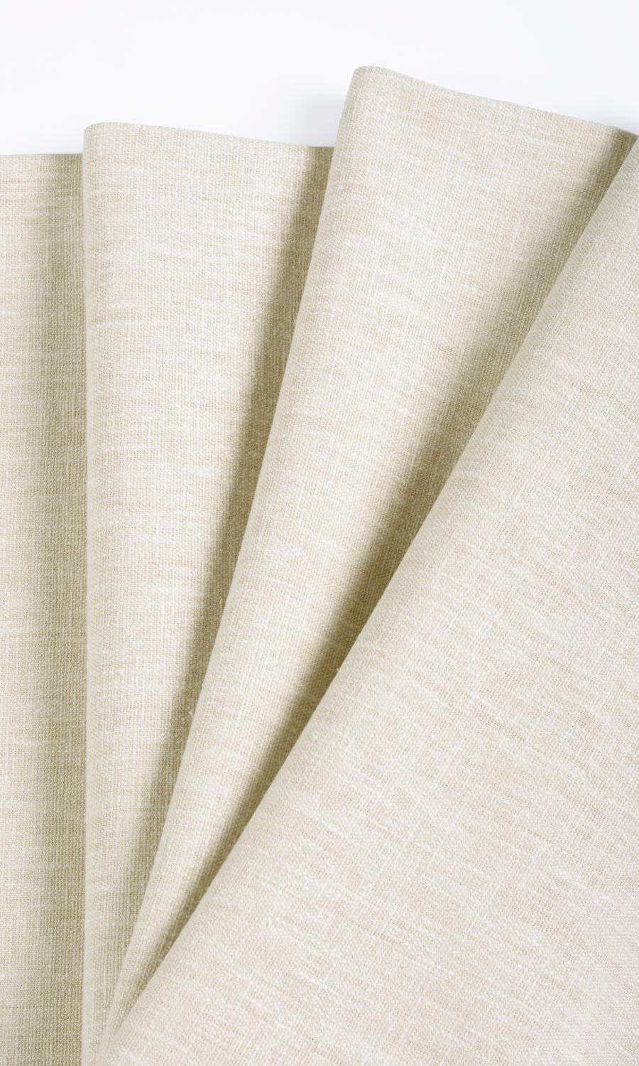 Plain Window Treatments Fabric By the Yard (Warm Ivory/ Pale Beige)
