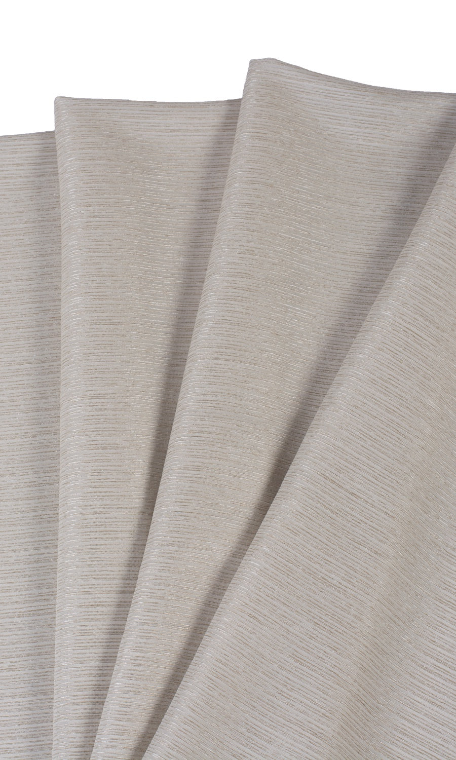 Striped Sheer Fabric Material By the Yard (Sand Beige)