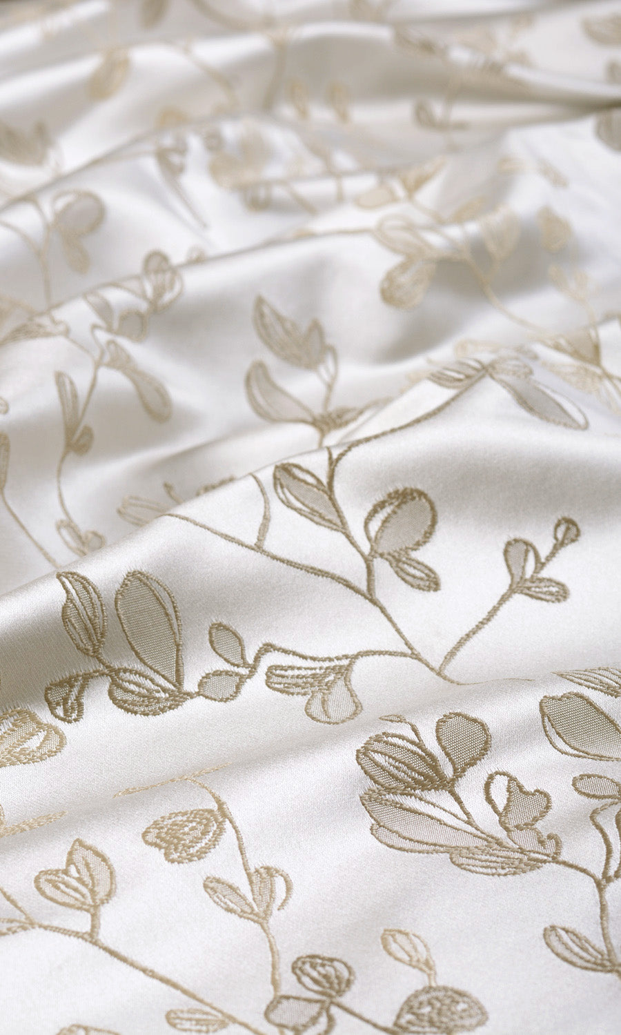 Floral Fabric Sample for Roman Blinds & Shades (Cream/ Beige)