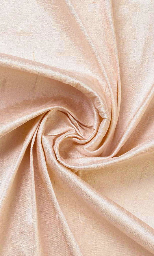 Dupioni Silk Fabric Blinds (Peach/ Coral Pink)