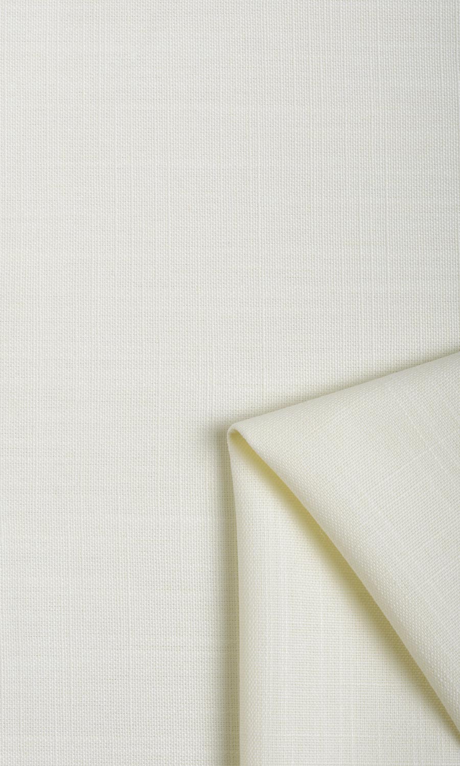Plain Linen Texture Window Treatments Fabric Sample (White)