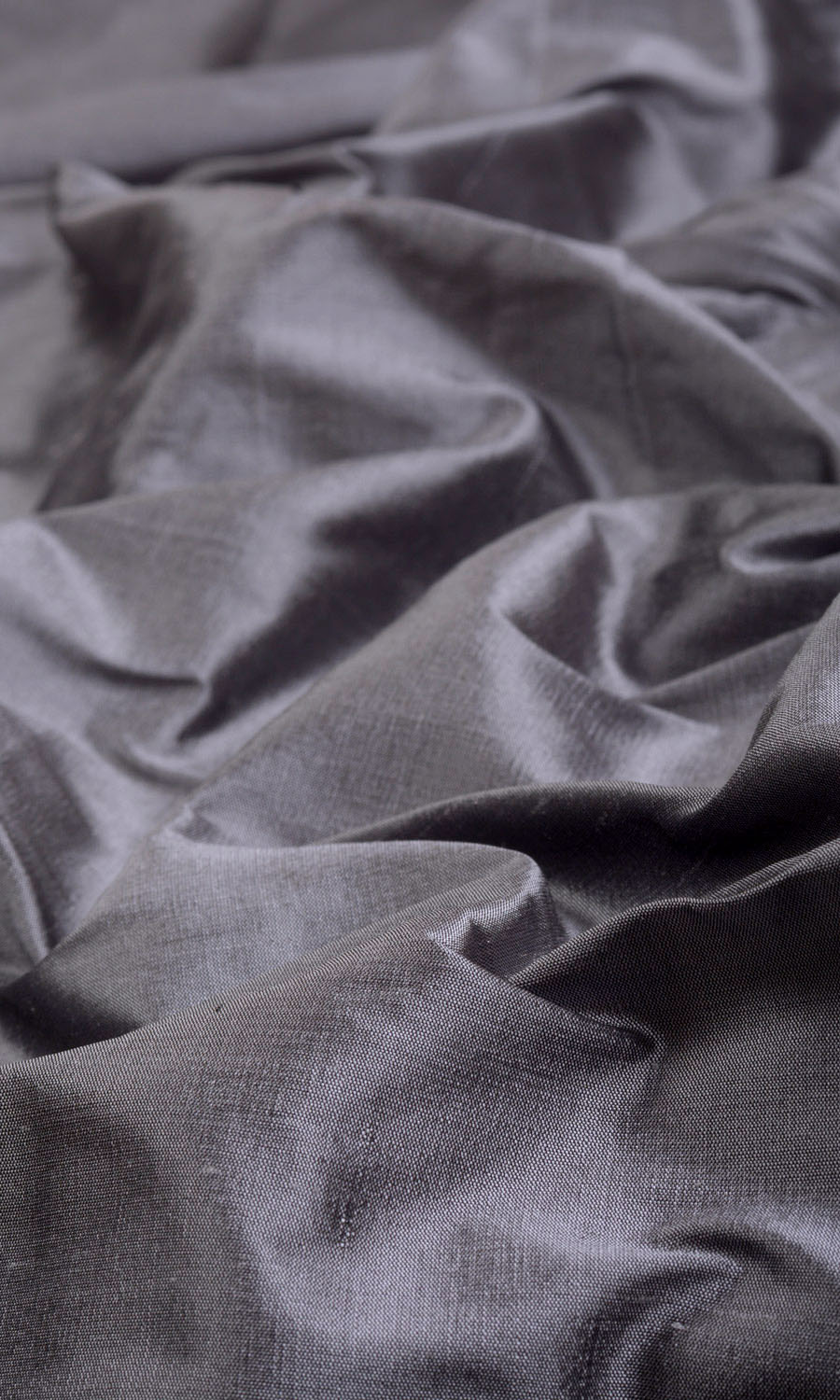 Shantung Silk Home Textile Fabric Material By the Yard (Grey/ Purple)
