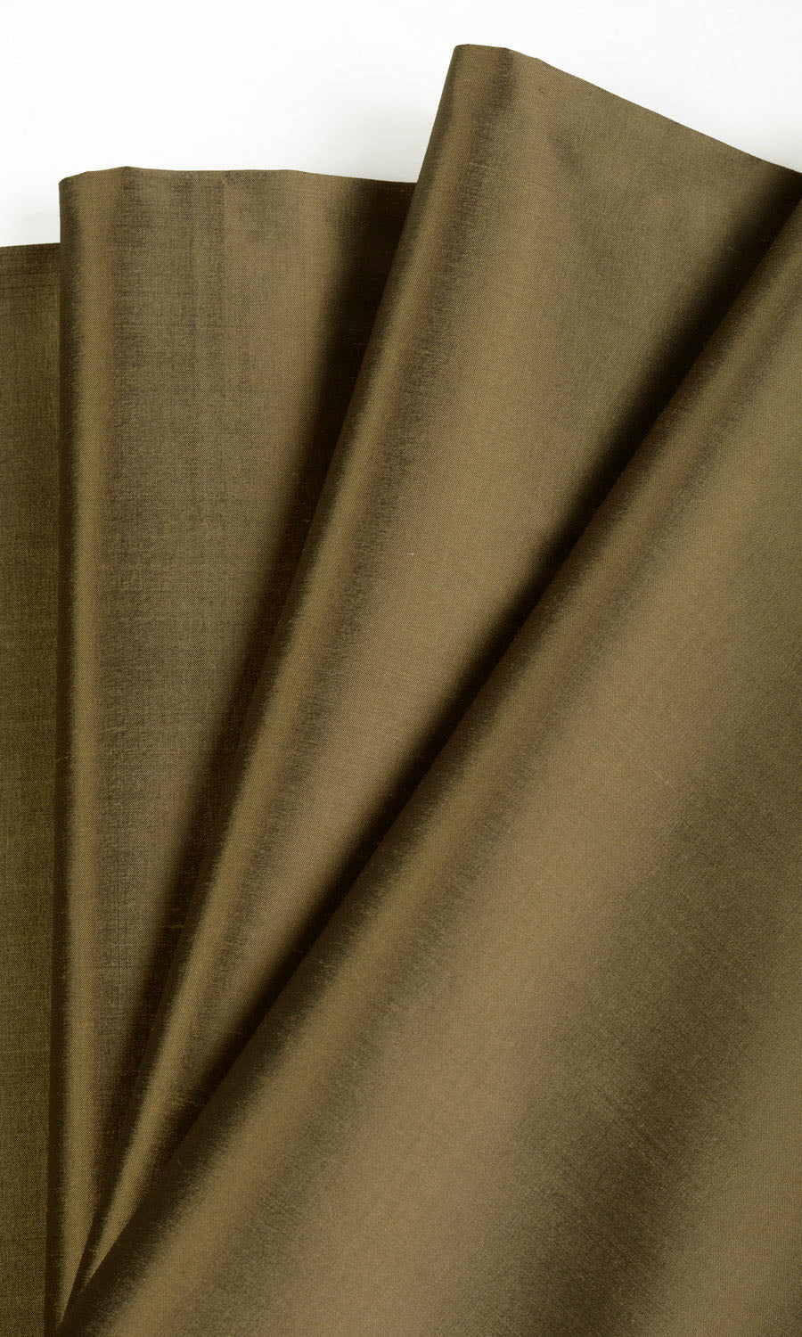 Shantung Silk Fabric Material By the Yard (Dark Olive Green)