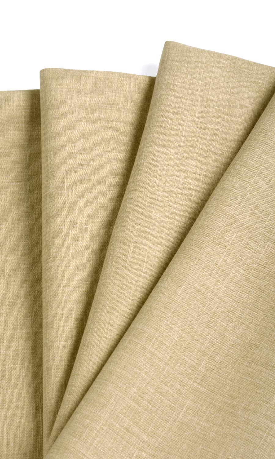 Linen Texture Window Treatments Fabric By the Yard (Wheat Beige)