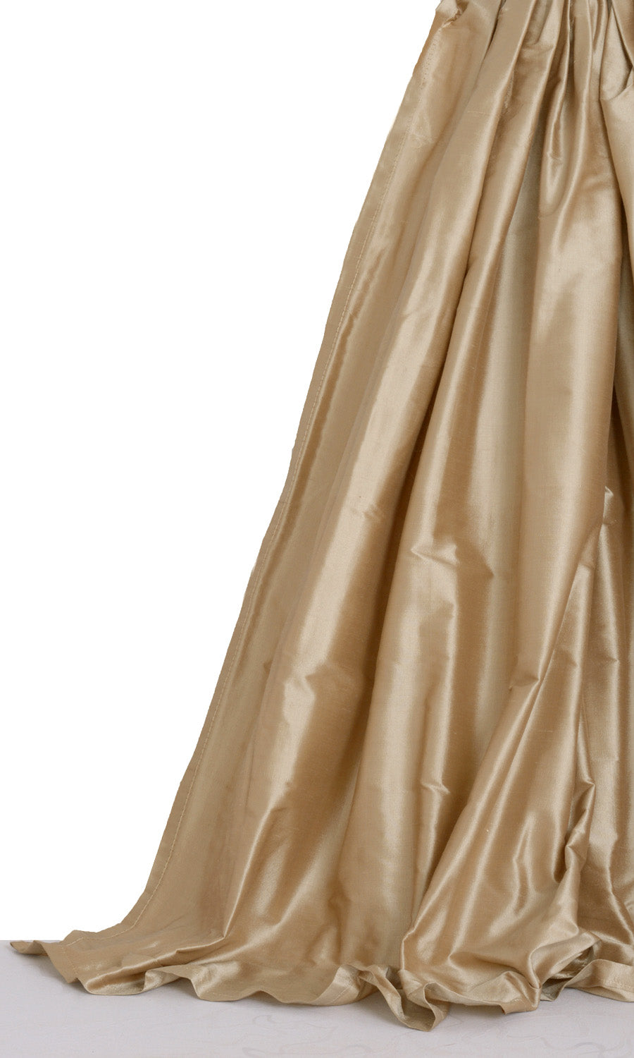 Shantung Silk Window Treatments Fabric Sample (Peanut Brown)